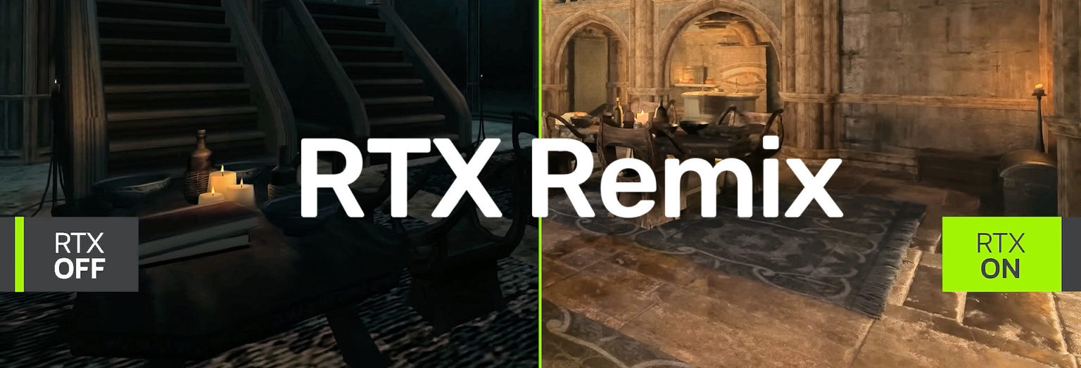 NVIDIA выпустила первое обновление RTX Remix, которое позволит использовать  в играх с DirectX 9 технологии NVIDIA