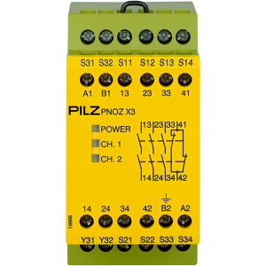 Реле безопасности Pilz PNOZ X3 230VAC 24VDC 3n/o 1n/c 1so 774318