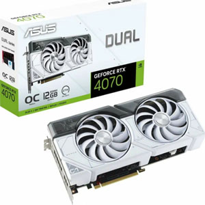 Видеокарта ASUS GeForce RTX 4070 DUAL OC (DUAL-RTX4070-O12G-WHITE)