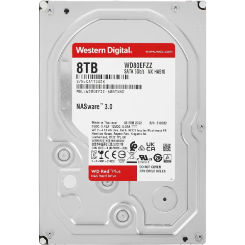 Накопитель HDD Western Digital 8TB Red Plus WD80EFZZ